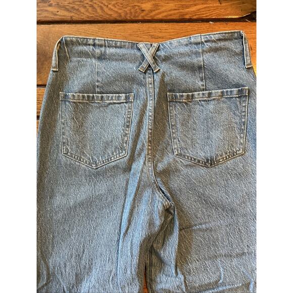 J. Crew Sailor Slim Wide-Leg Jean in Morning Sky Wash Sz 28 - Picture 6 of 6